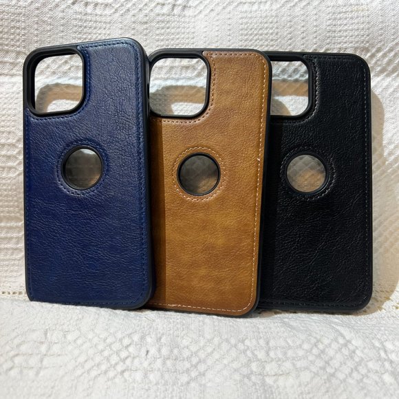 Solid Color PU Leather Phone Case For iPhone 13, 13Pro, 13ProMax - Picture 5 of 9